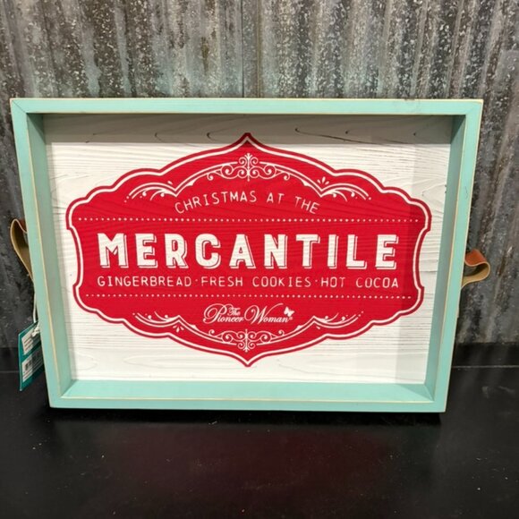 The Pioneer Woman Multi-Color Mercantile MDF Decorative Tray - Picture 1 of 2